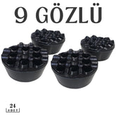 20+4 ADET Plastik Küllük 9 Gözlü Emma Design 400600